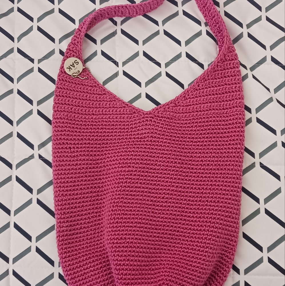 The Sak Pink Woven Bag